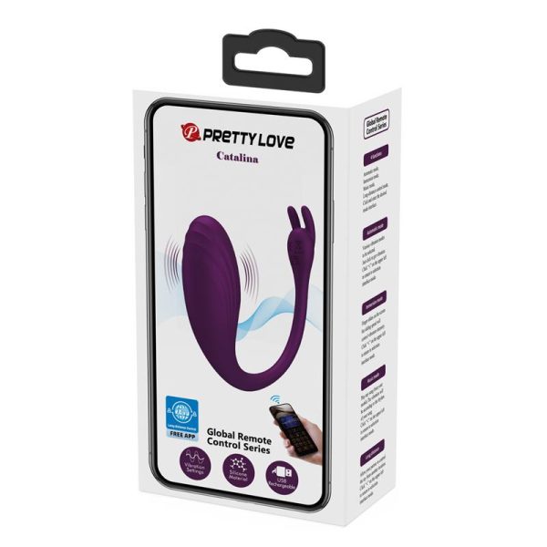 Catalina Huevo Vibrador con APP Púrpura - imagen 17