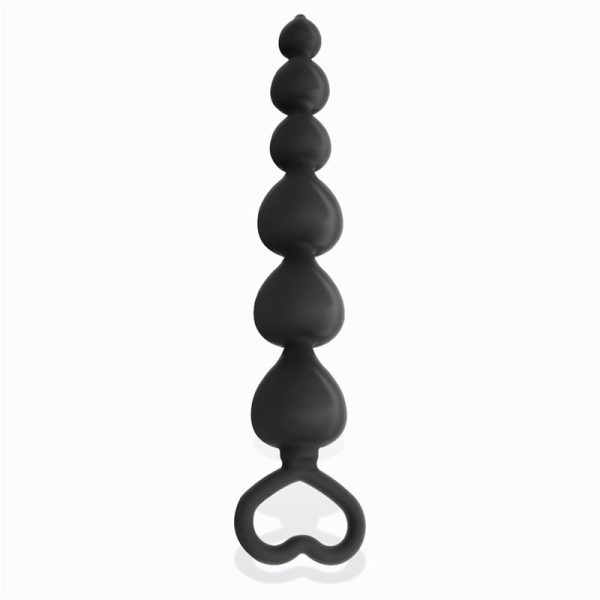 Clyde Plug Anal con Bolas con Aro de Fácil Extracción Silicona Negro - imagen 2