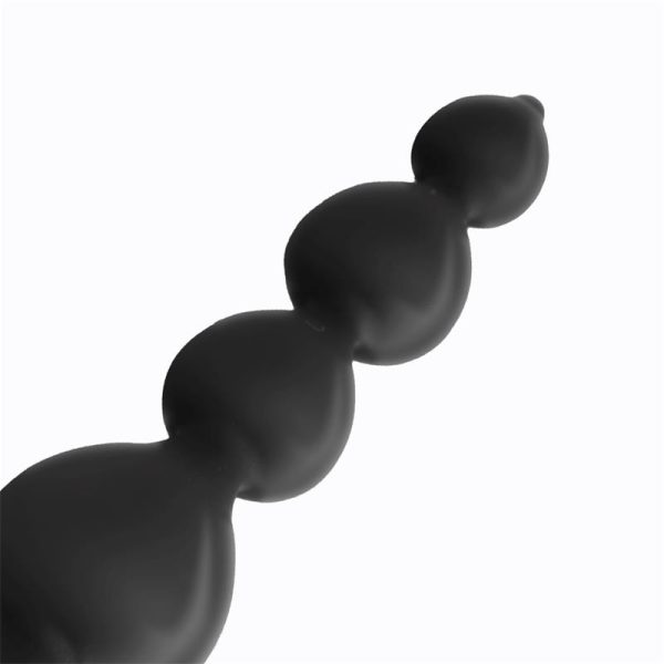 Clyde Plug Anal con Bolas con Aro de Fácil Extracción Silicona Negro - imagen 4
