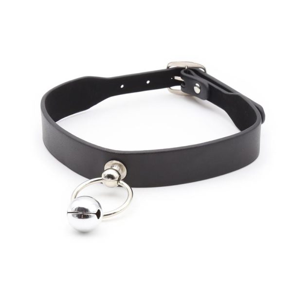 Collar con Aro y Cascabel Negro - imagen 3