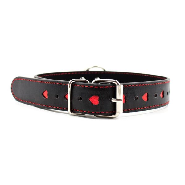 Collar con Cadena de Metal Negro/Rojo - imagen 5