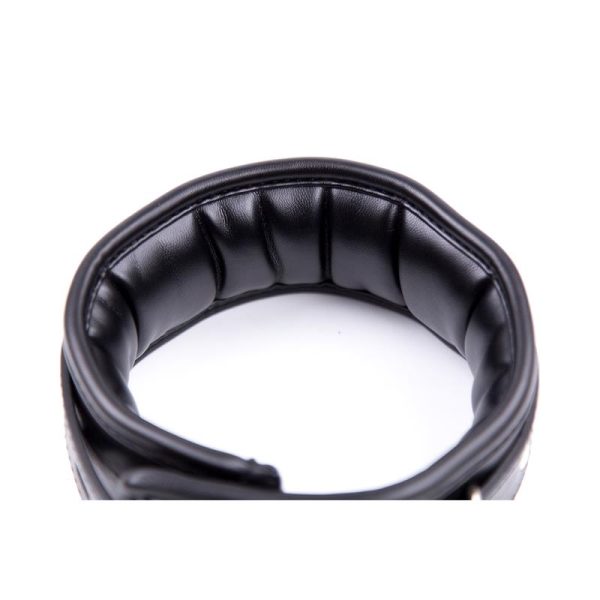 Collar con Correa de Metal e Interior Acolchado Negro - imagen 8