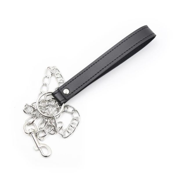 Collar con Correa de Metal Negro - imagen 2