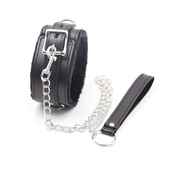 Collar con Correa de Metal Negro - imagen 3