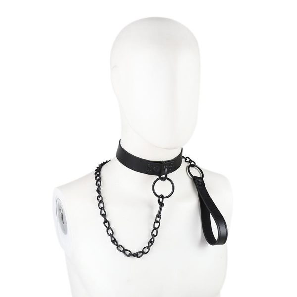 Collar con Correa Negro - imagen 2