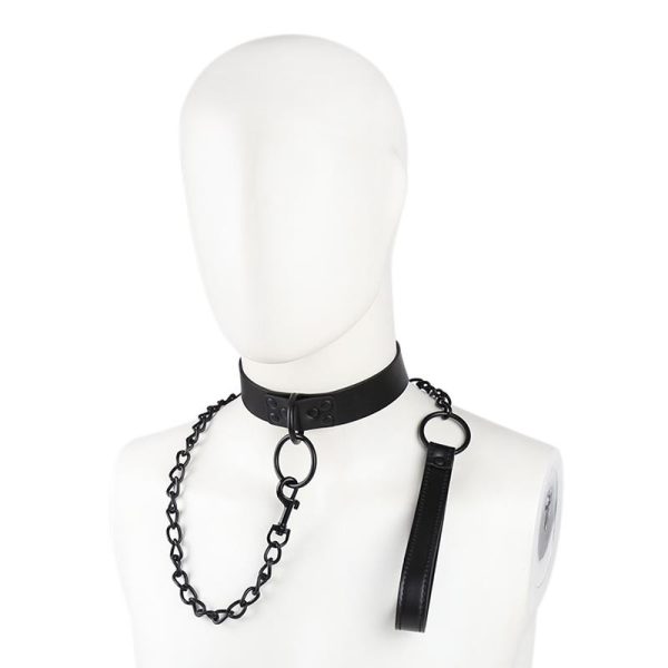 Collar con Correa Negro - imagen 3