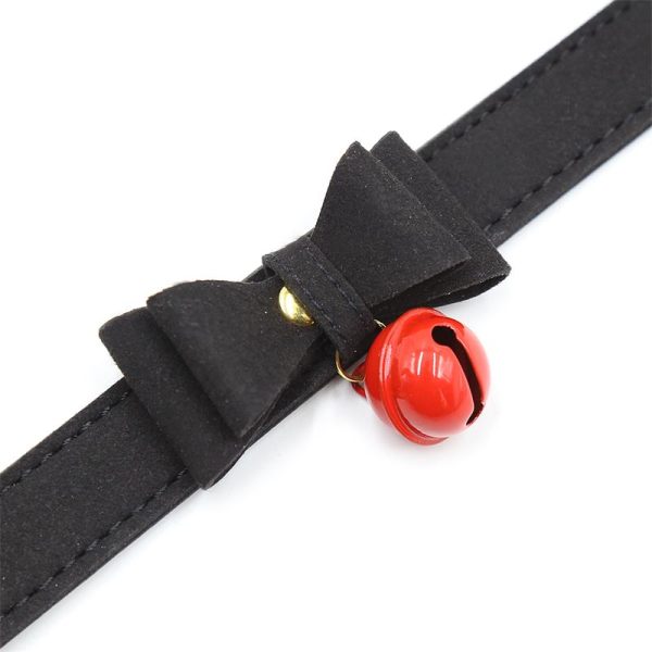 Collar con Lazo y Cascabel 44 cm Negro/Rojo - imagen 2