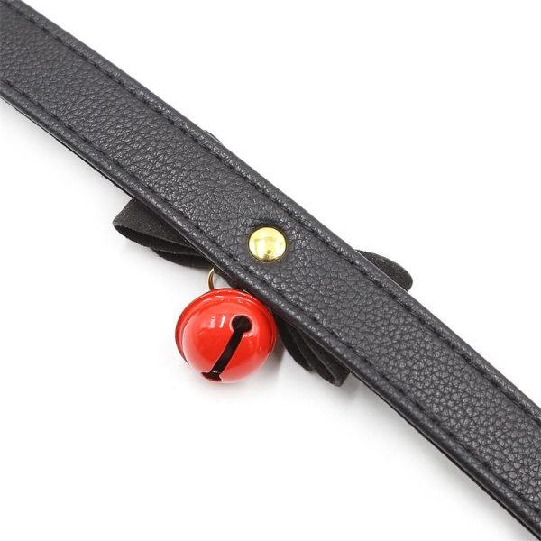 Collar con Lazo y Cascabel 44 cm Negro/Rojo - imagen 4