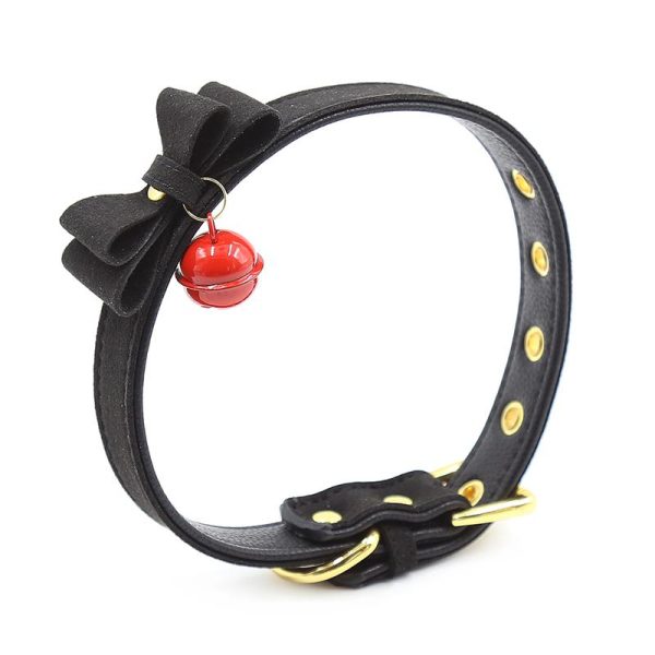 Collar con Lazo y Cascabel 44 cm Negro/Rojo - imagen 5