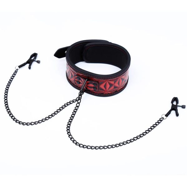 Collar con Pinzas para los Pezones Diamond Cuerpo Vegano - imagen 5