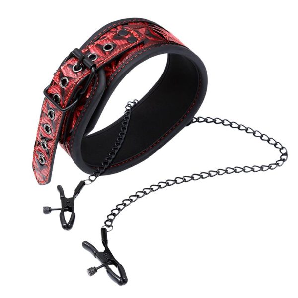 Collar con Pinzas para los Pezones Diamond Cuerpo Vegano - imagen 6