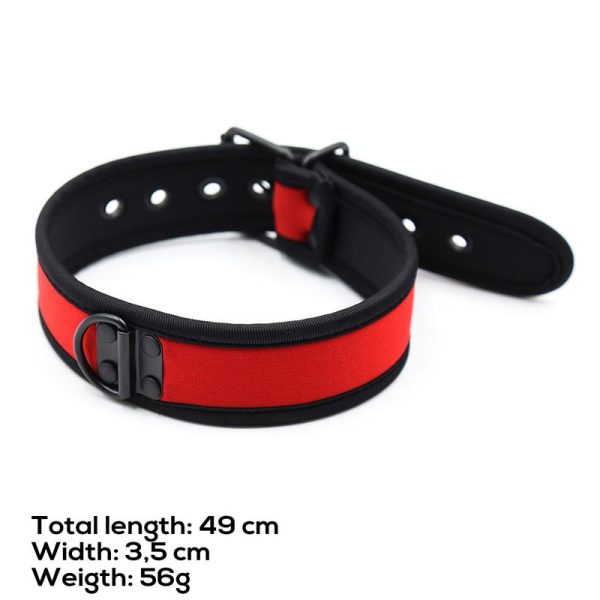 Collar de Neopreno Ajustable Rojo - imagen 4