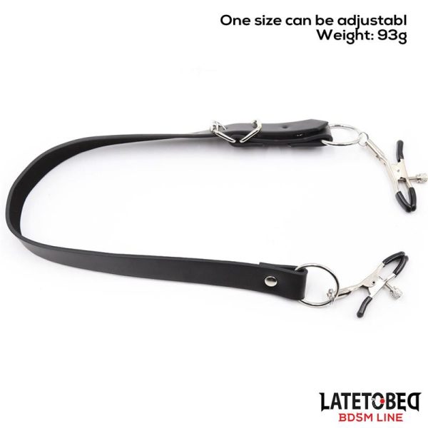 Correas de Bondage para Piernas con Pinzas para Clítoris - imagen 5