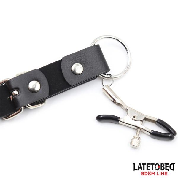 Correas de Bondage para Piernas con Pinzas para Clítoris - imagen 7