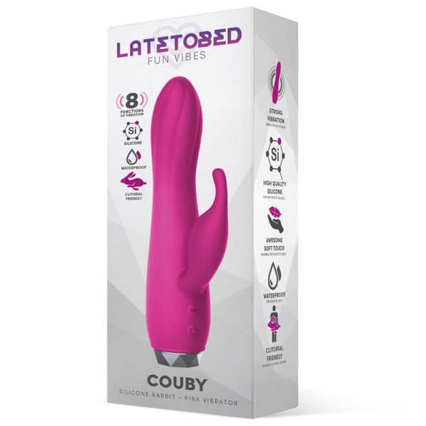 Couby Vibrador de Conejito Silicona Rosa - imagen 4