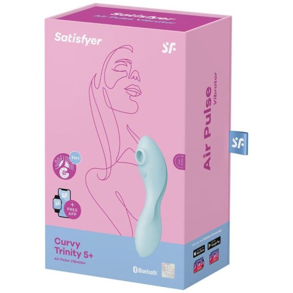 Curvy Trinity 5 con APP Satisfyer Connect Azul - imagen 4