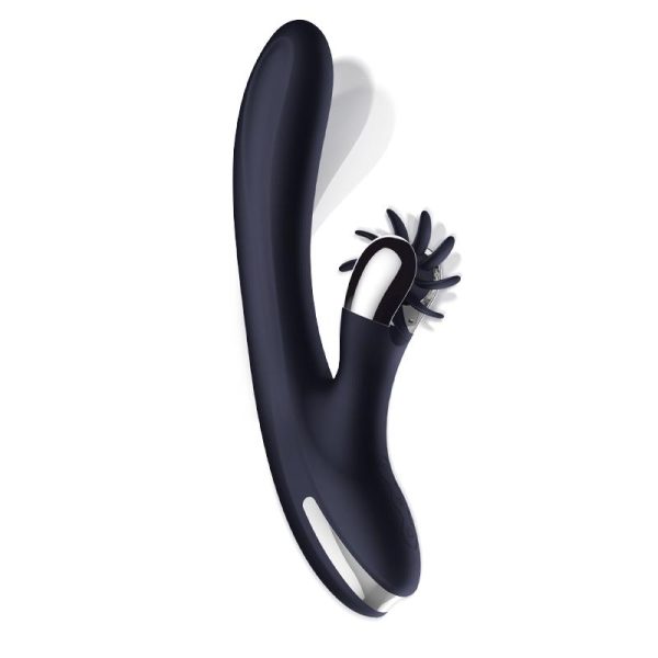 Darkspace Vibrador con Lenguas Rotadora y Movimiento Finger Azul - imagen 3