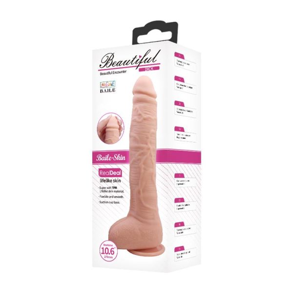 Dick Dildo Realista con Ventosa Natural - imagen 2