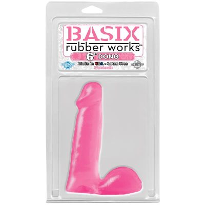 Basix Rubber Works 15,24 cm Pene - Color Rosa
