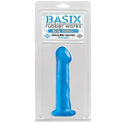 Basix Rubber Works 16,51 cm Pene con Ventosa - Color Azul