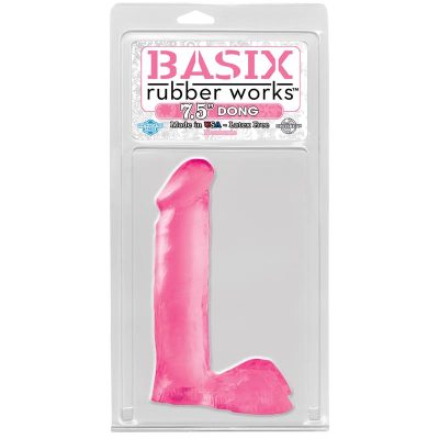 Basix Rubber Works 19,05 cm Verga - Color Rosa