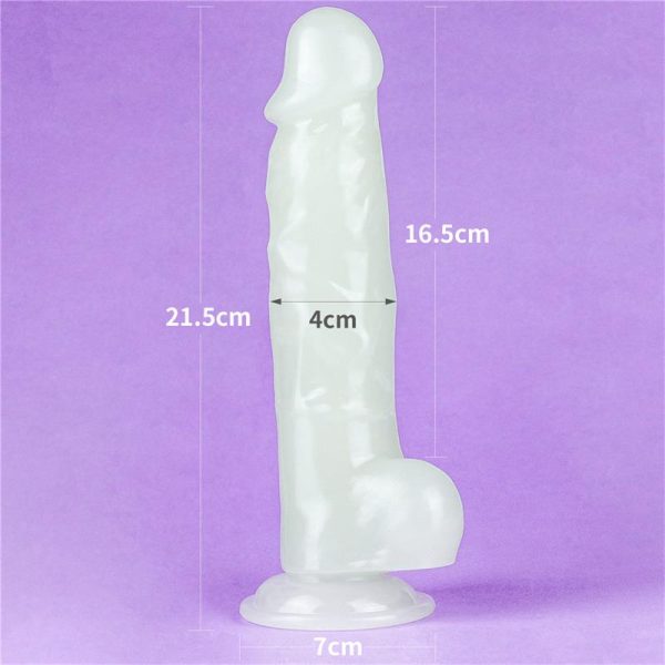 Dildo 8.5 Lumino Luz Azul - imagen 2
