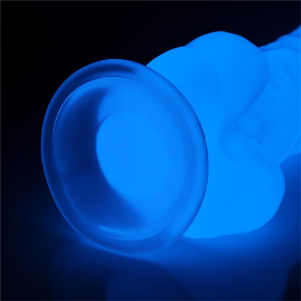 Dildo 8.5 Lumino Luz Azul - imagen 3
