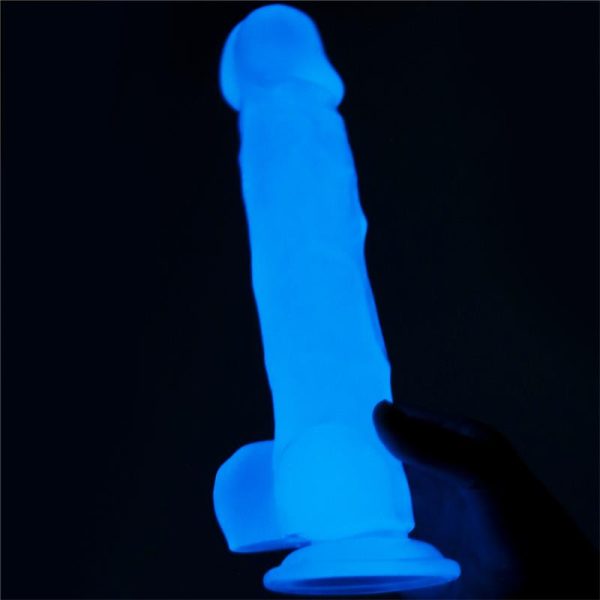 Dildo 8.5 Lumino Luz Azul - imagen 7