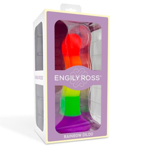 Dildo Color Arcoiris 18 cm - Imagen 8