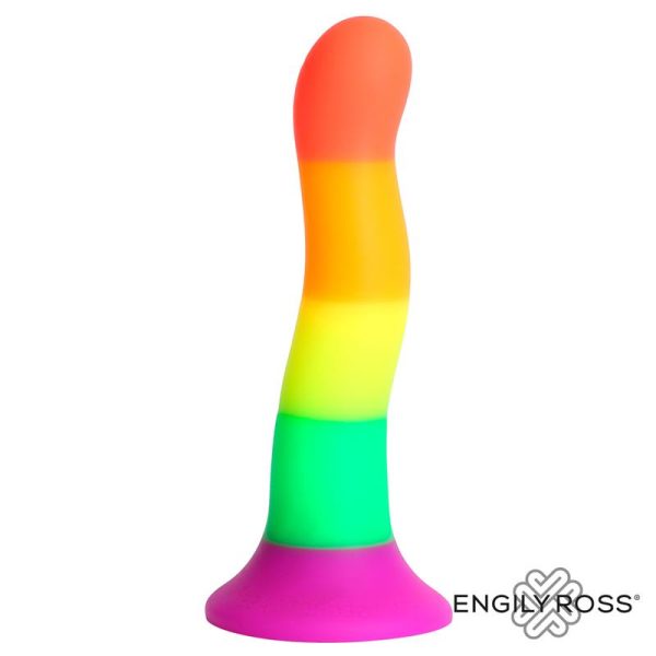 Dildo Color Arcoiris 18 cm - Imagen 10