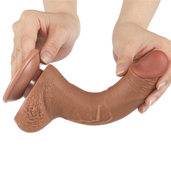 Dildo Sliding Skin 7.5 Marrón - imagen 8