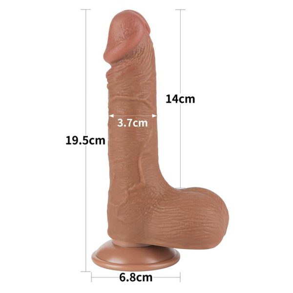 Dildo Sliding Skin 7.5 Marrón - imagen 11