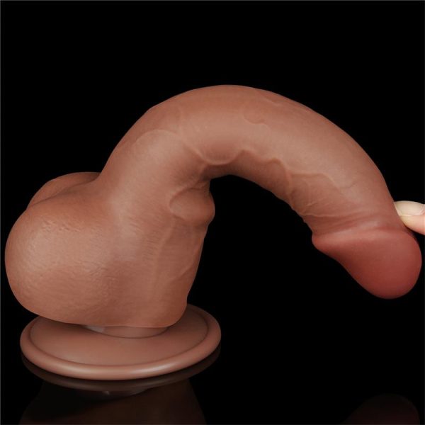 Dildo Sliding Skin 7.5 Marron - imagen 4