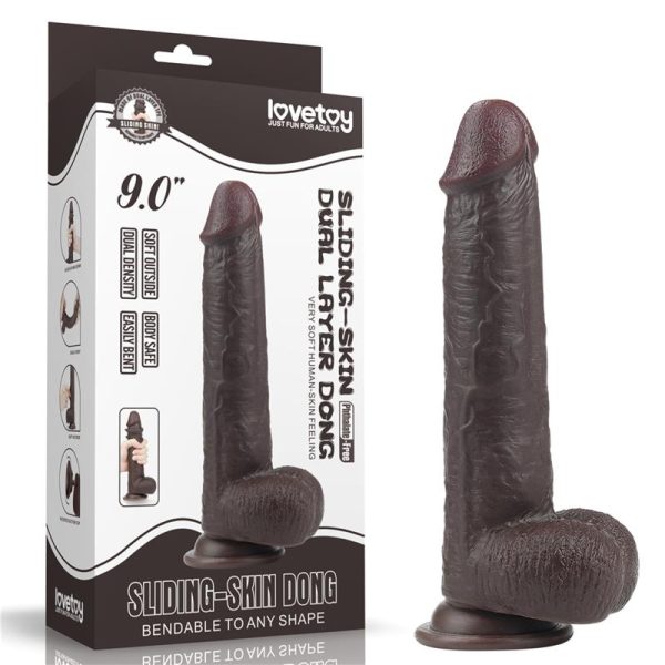 Dildo Sliding 9 Negro - imagen 3