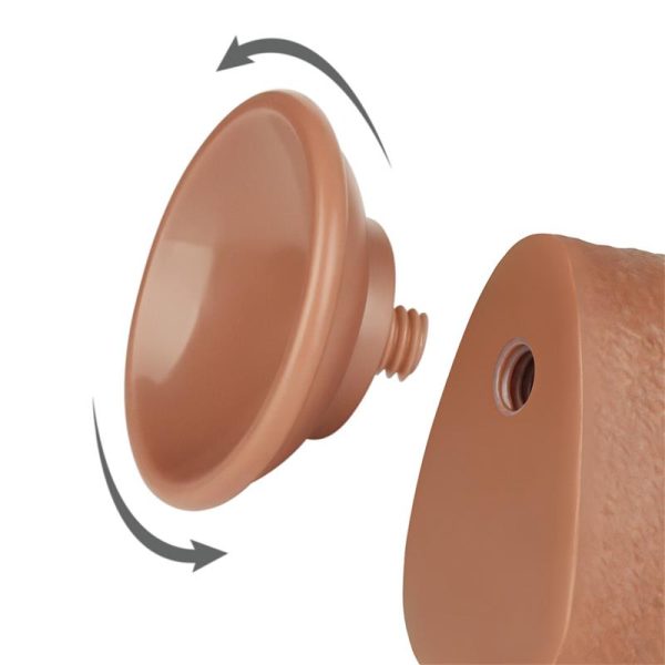Dildo Sliding Skin 9.5 Marrón - imagen 4