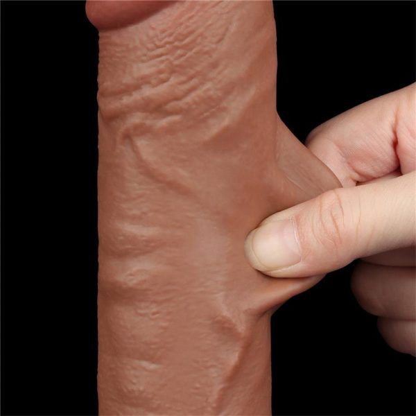 Dildo Sliding Skin 9.5 Marrón - imagen 5