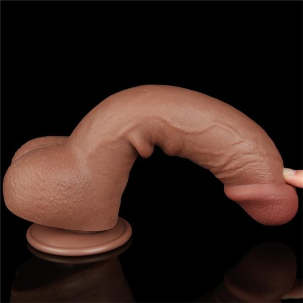 Dildo Sliding Skin 9.5 Marrón - imagen 9