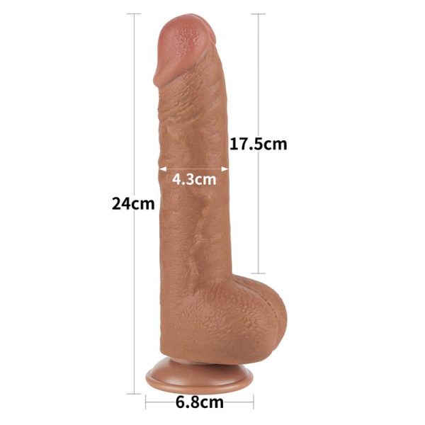 Dildo Sliding Skin 9.5 Marrón - imagen 10