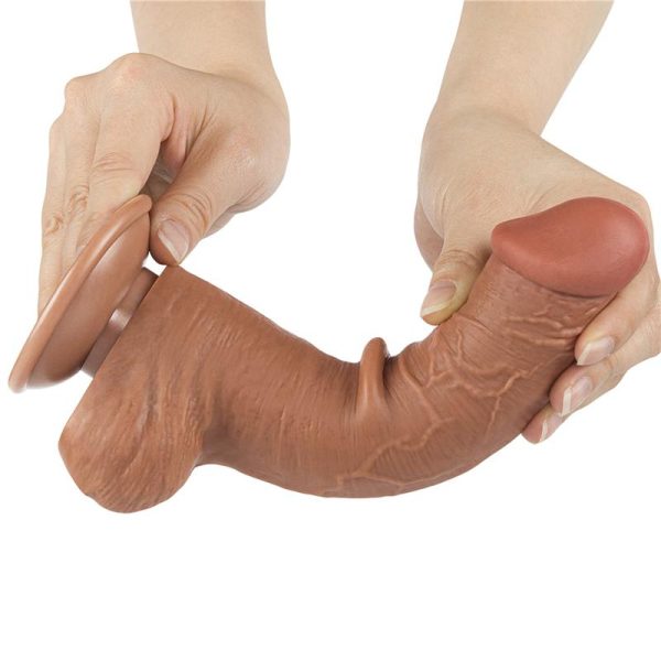 Dildo Sliding Skin 8 Marrón - imagen 5