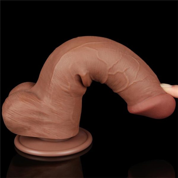 Dildo Sliding Skin 8 Marrón - imagen 6