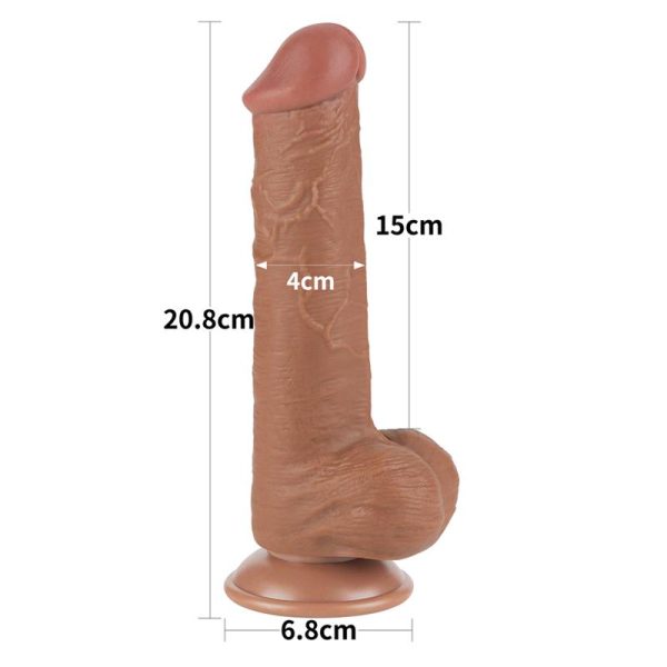 Dildo Sliding Skin 8 Marrón - imagen 9
