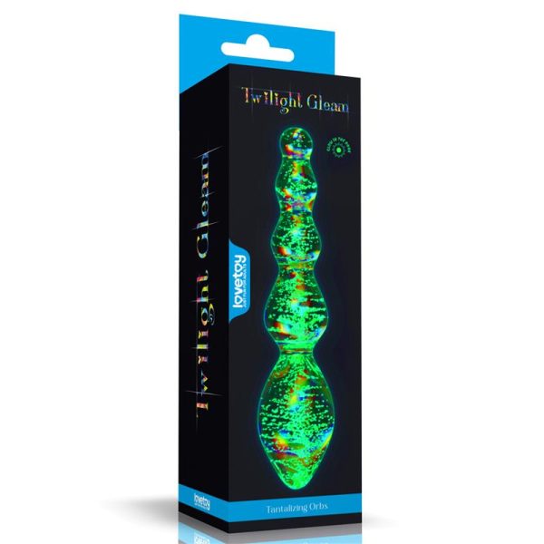Dildo de Cristal que Brilla en la Oscuridad Dark Twilight Gleam Tantalizing Orbs - imagen 2