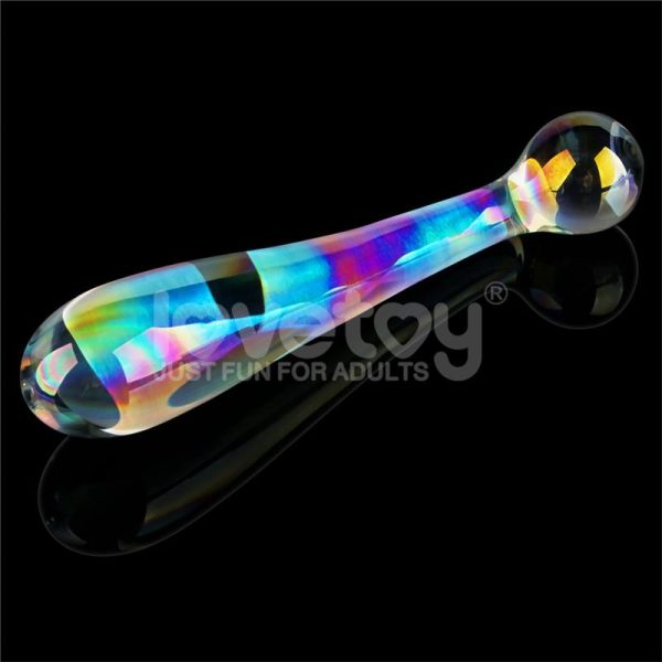 Dildo de Cristal que Brilla en la Oscuridad Twilight Gleam Alluring Arc - imagen 2