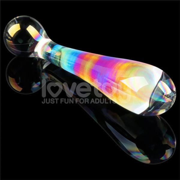 Dildo de Cristal que Brilla en la Oscuridad Twilight Gleam Alluring Arc - imagen 3