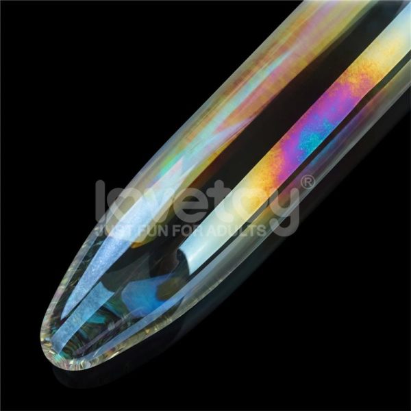 Dildo de Cristal que Brilla en la Oscuridad Twilight Gleam Prism Glass - imagen 2