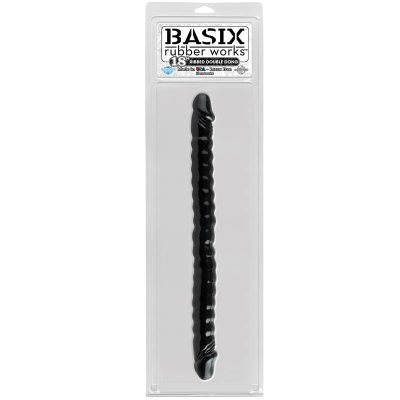 Basix Rubber Works 45,7 cm Doble Verga - Color Negro
