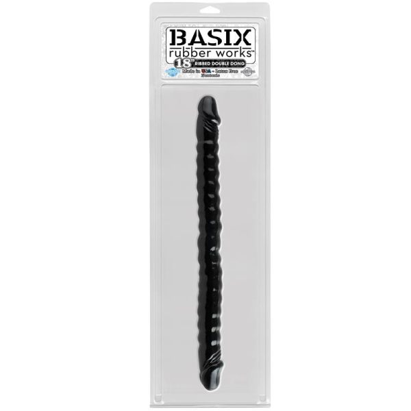 Basix Rubber Works 45,7 cm Doble Verga - Color Negro - imagen 2
