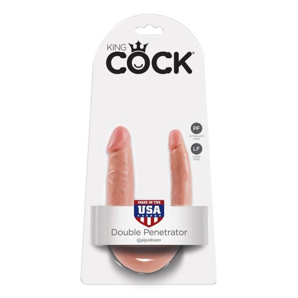 King Cock Pene Doble Penetración Pequeño 5 - Color Natural - imagen 6