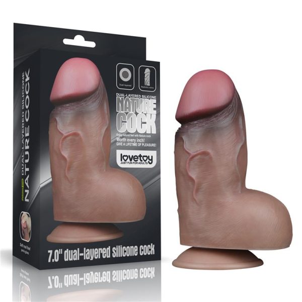 Dildo Doble Capa Silicona Platinum 7 - imagen 4