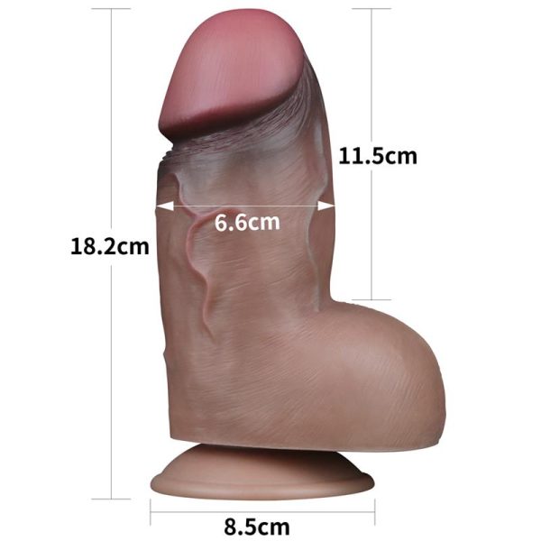 Dildo Doble Capa Silicona Platinum 7 - imagen 5